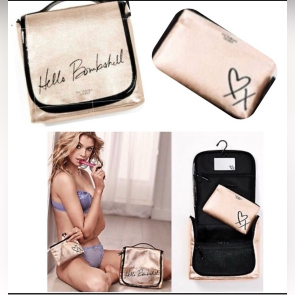 Victoria's Secret "Hello Bombshell" Small Travel Bag Set NEW